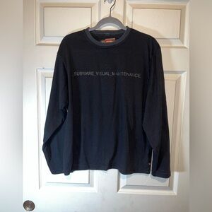 Subware Visual Maintenance '03 VTG Black Long Sleeve Tee